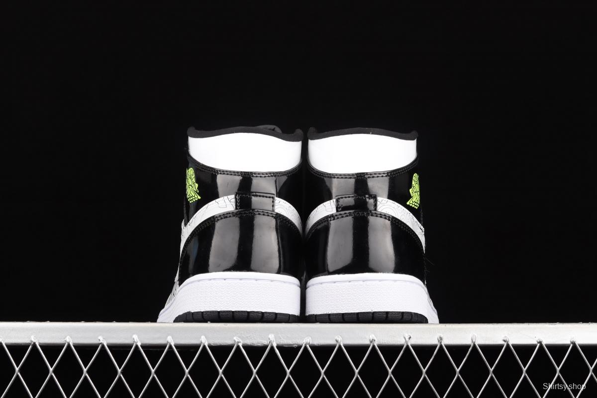 Air Jordan 1 Mid SE basketball shoes in black and white DC4099-100