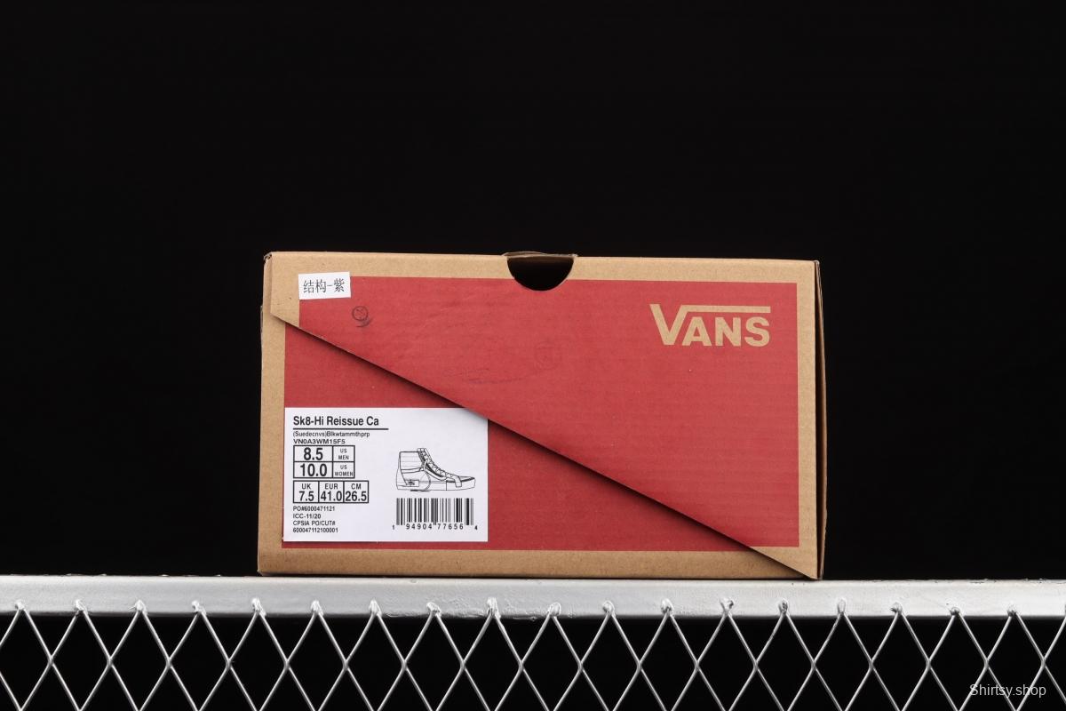 Vans SK8-Hi Reissue Ca Vance deconstructs and splices VN0A3WM15F5 of high-top vulcanized shoes