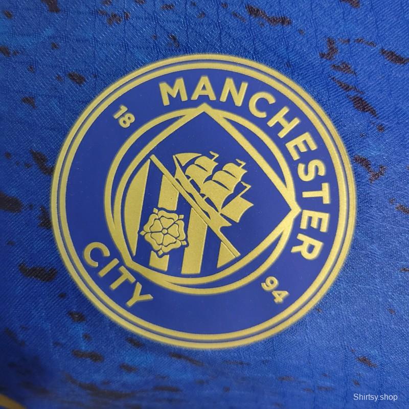 Player Version 23-24 Manchester City Special Blue Jersey