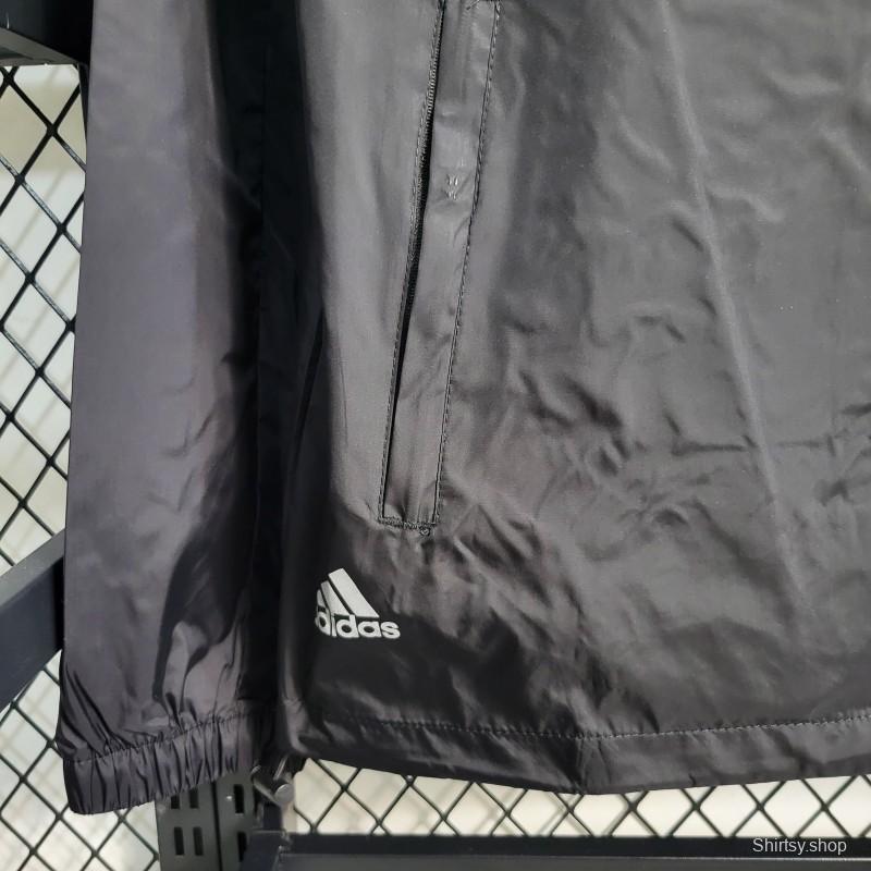 2023 Adidas Black Windbreaker