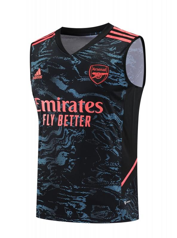 23-24 Arsenal Black Pattern Special Vest Jersey+Shorts