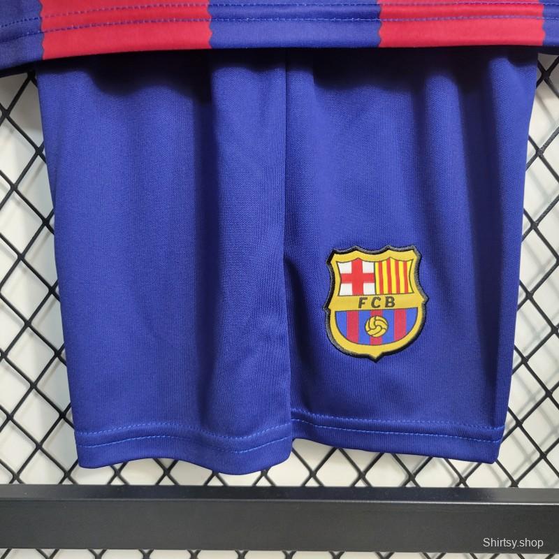 23-24 KIDS Barcelona Home Jersey Size 16-28