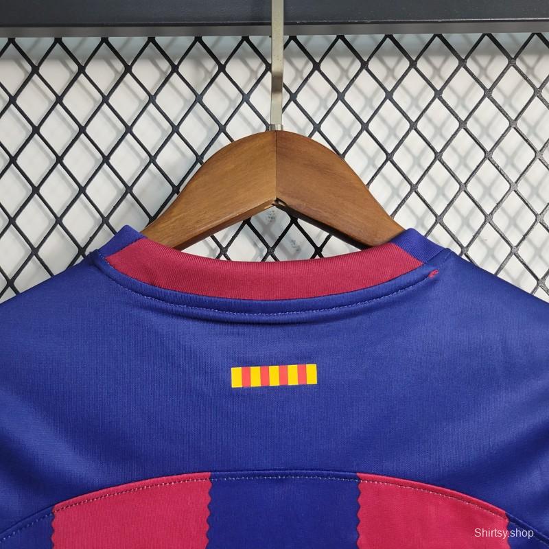 23-24 KIDS Barcelona Home Jersey Size 16-28