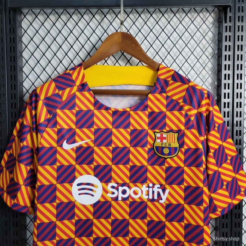 23-24 Barcelona Training Orange Jersey