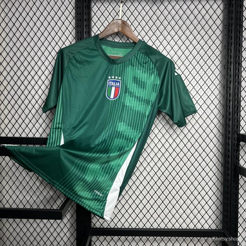 2024 Italy Pre-Match Green Jersey