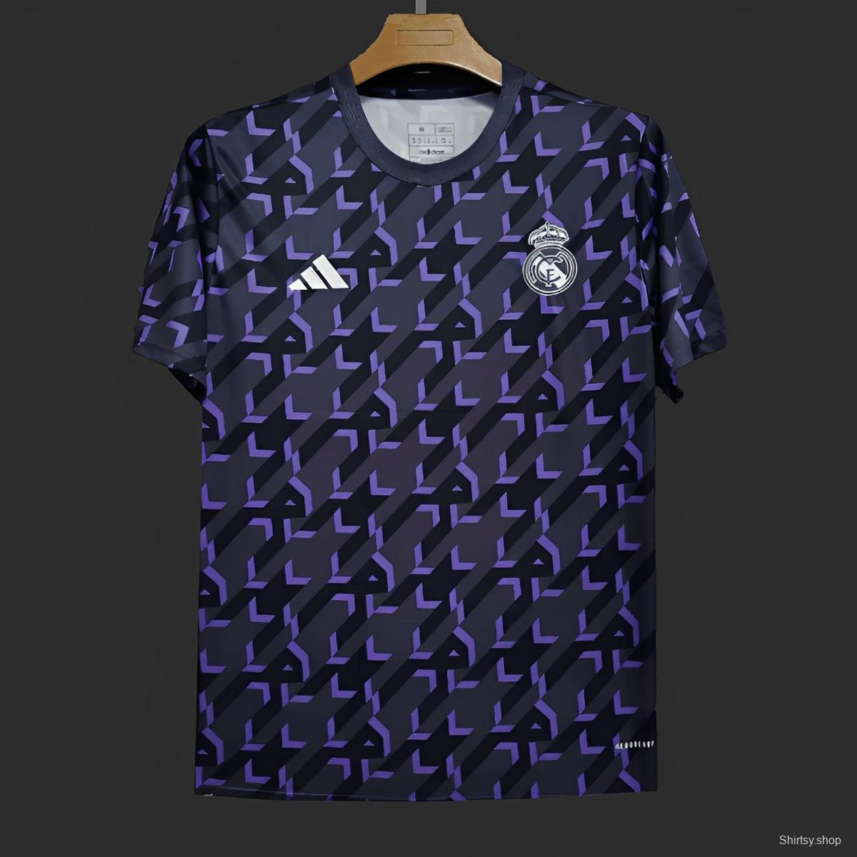 23/24 Real Madrid Shadow Blue Pre-Match Jersey