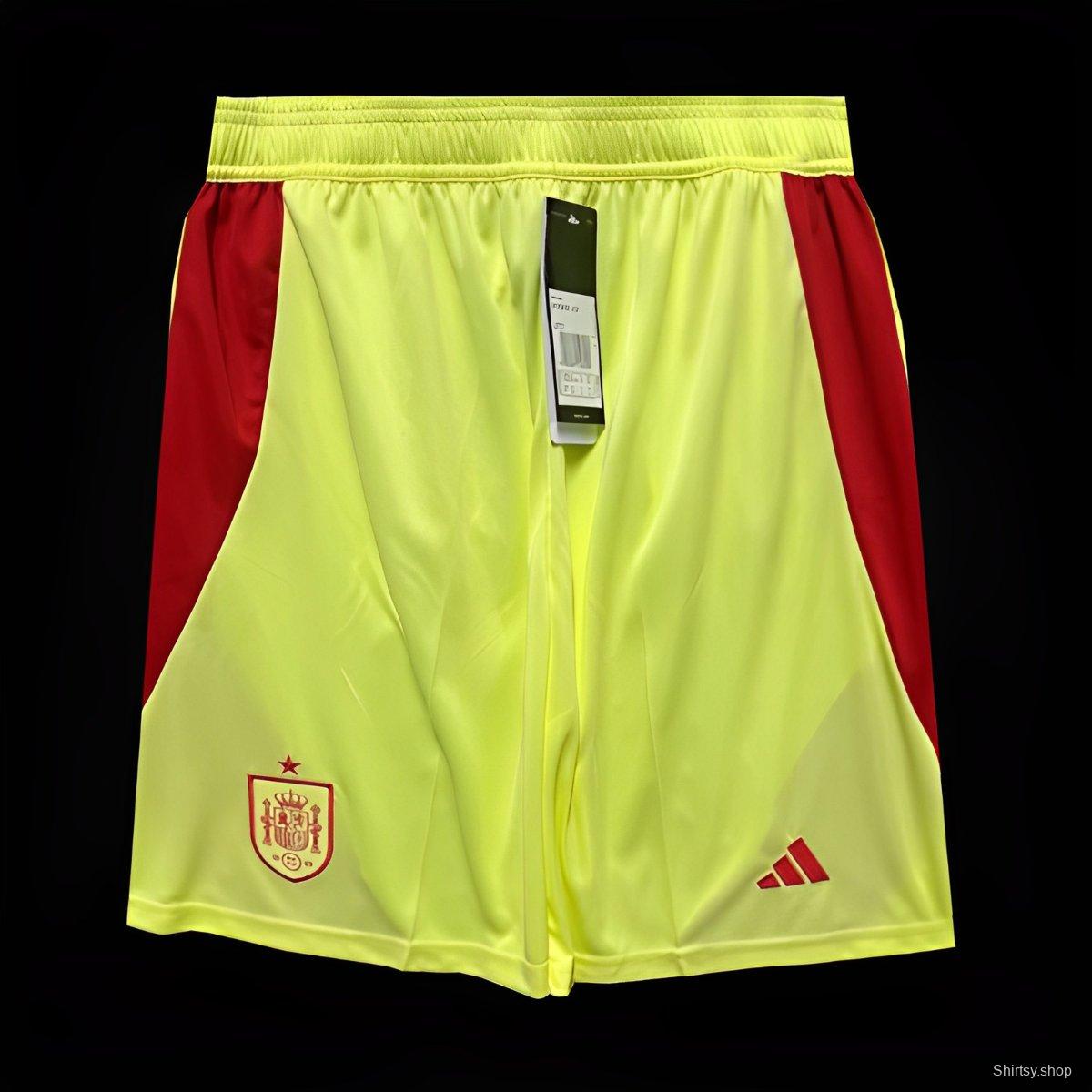 2024 Spain Away Yellow Shorts