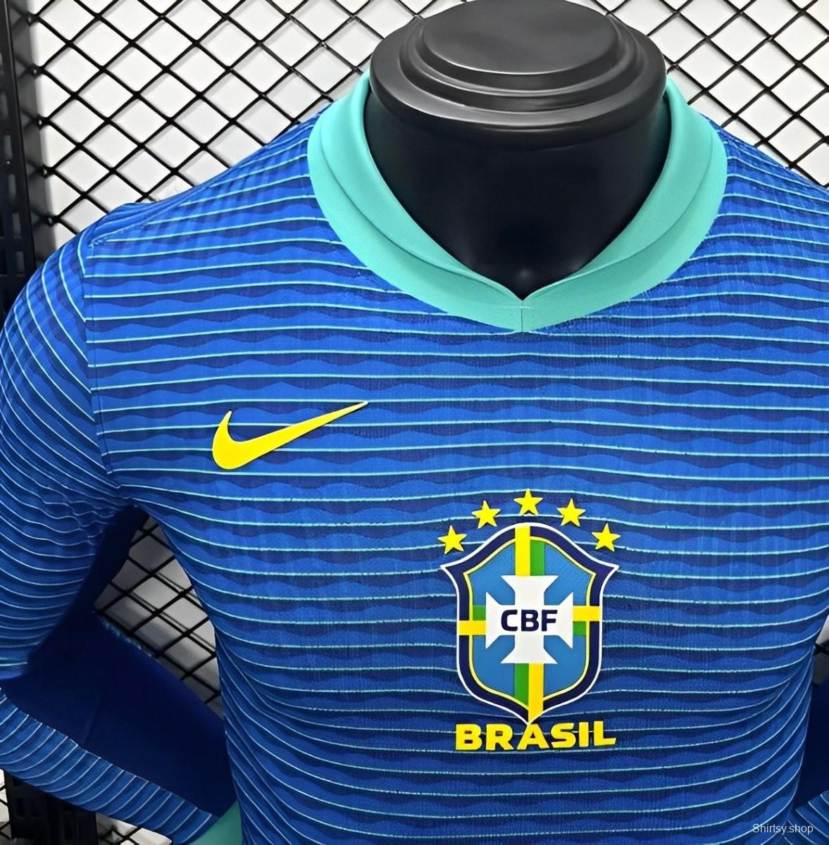 Player Version 2024 Brazil Away Blue Jersey