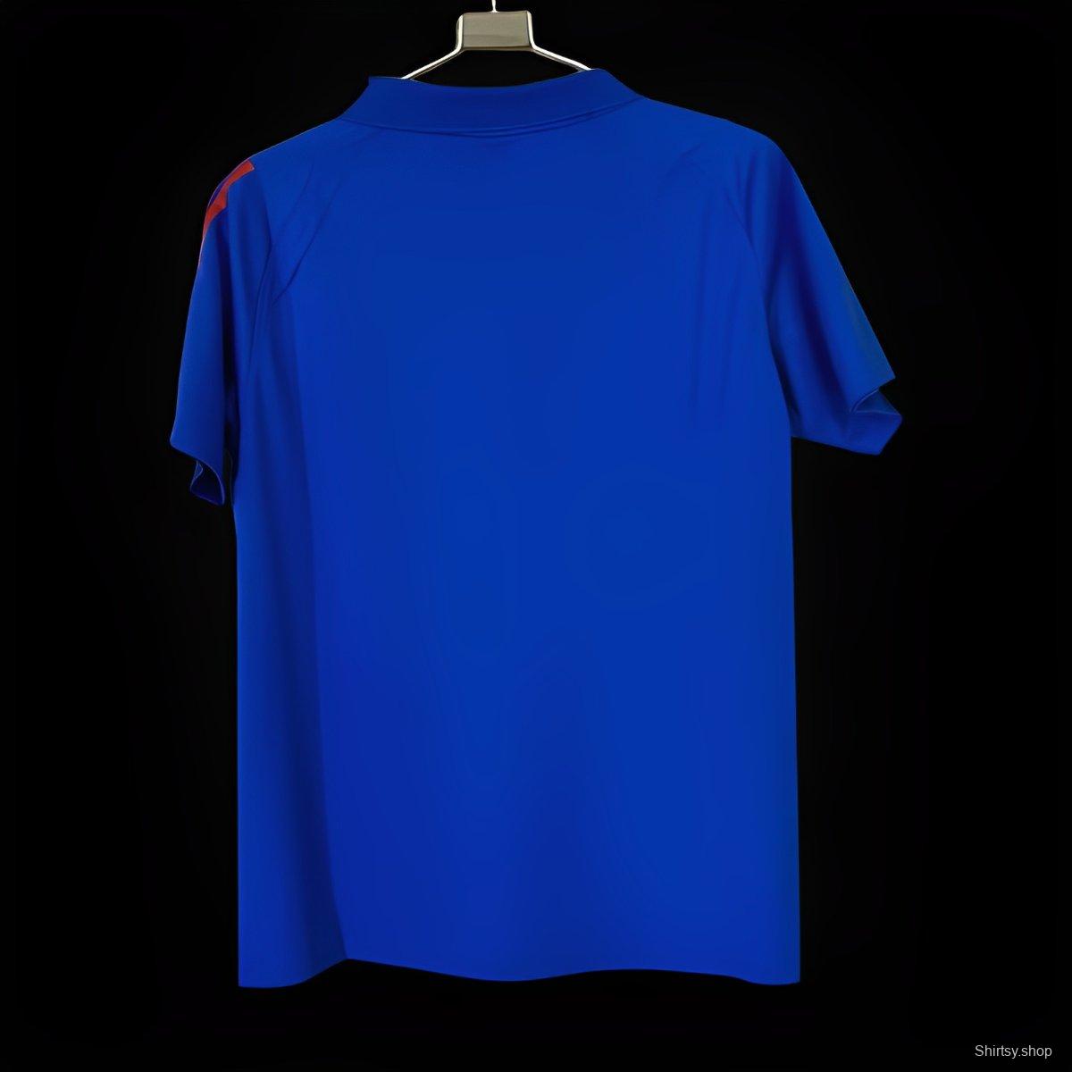 2024 Italy Home POLO Blue Jersey