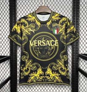 2024 Italy x Versace Gold/Black Special Jersey